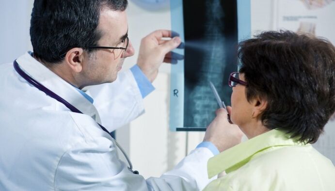 osteoxondroz bilan umurtqa pog'onasi rentgenogrammasi